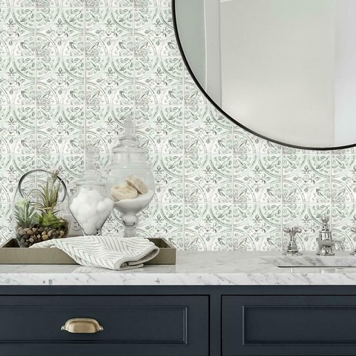 Roommates sticktiles white tin - roommates,