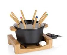 Princess Pure Black Fondue Set