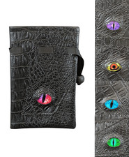 Dragon Eye Dice Bag (Select Colour) PU Leather Pouch DND RPG Dice Sets Coins