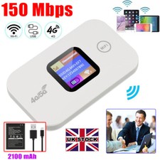 Unlocked 4G LTE LCD Portable Mobile Broadband Wireless WiFi Router MiFi Hotspot