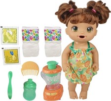 Baby Alive Magical Mixer Baby Doll Brown,Tropical Treat with Blender Accessories