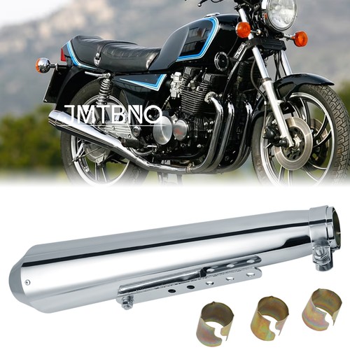 Chrome slip exhaust muffler - slip-on,
