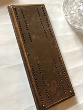 Large Antique Oak And Brass