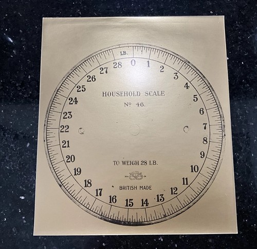 Vintage replacement scale - replacement, face