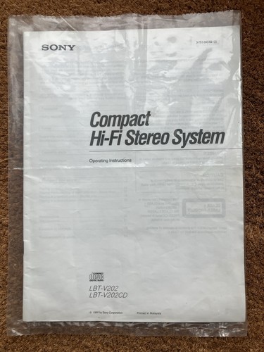 Sony lbt v202 - sony, lbt-v202