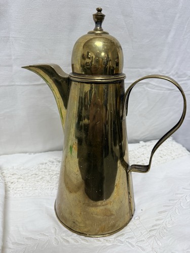Vintage brass coffee - brass,