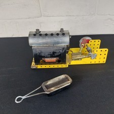 Working Mamod/Meccano Stationary Live steam engine - Please see video