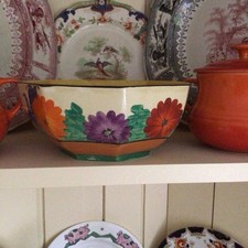 Claris Cliff. Gay Day Bizarre Fruit Bowl 7 Inches Diameter Excellent Condition