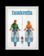 1960 Lambretta Securite - Matted for 11x14 Frame