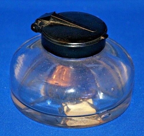 Vintage glass inkwell velos - inkwell,