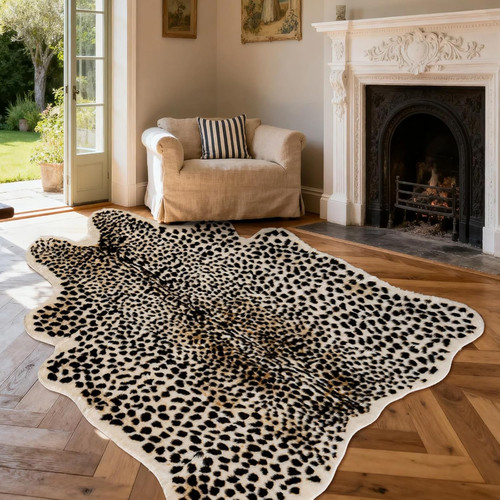Leopard print rug - rug,, cheetah