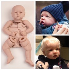 Reborn Baby Doll Kit DIY Vinyl Silicone Lifelike Unpainted Baby Dolls Kits Gift