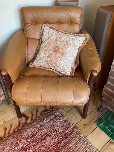 Scandinavian teak and leather
