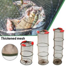 24 Layers Portable Foldable Fishing Floating Fish Net Shrimp Mesh Allows Fish/