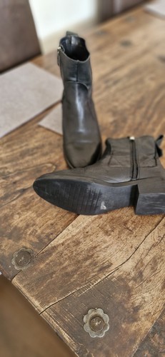 Black ankle side zip - zip, boots