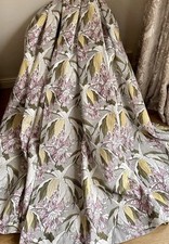 FABULOUS BESPOKE VERY RARE LAURA ASHLEY LARISSA CURTAINS MATCHING TIEBACKS