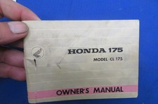 Honda CL175 Owner's Manual