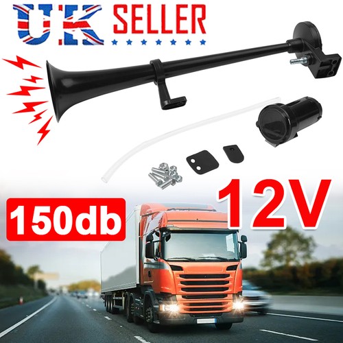 12v single trumpet air - air, horn