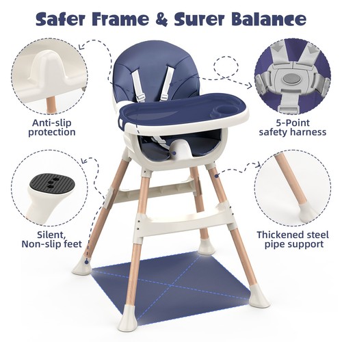 Adjustable baby highchair with - adjustable,