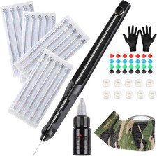 STIGMA Hand Poke and Stick Tattoo Kit, Stick and Poke Pen kit Aluminum Alloy