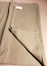 Zara Home Throw / Bedspread Pale Sage Green Colour Cotton 71 in x 98.5 in NEW