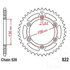 JT Rear Sprocket 51 Tooth 520