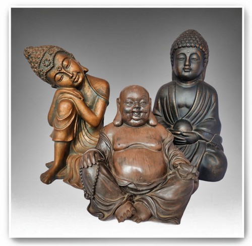 Set buddha figurines - set,