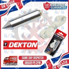 TRADITIONAL METAL PLUMB BOB STEEL PLUM WEIGHT & LINE SET BUILDING DECORATING