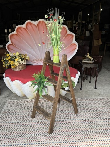 Vintage solid oak step - vintage,