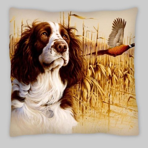 Springer spaniel cushion - spaniel,