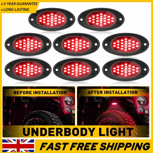 Pods red 24led under car - 24led,