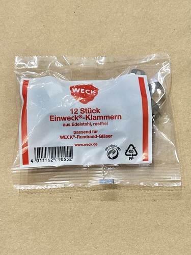 Weck jar stainless steel - 12,