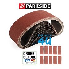 Parkside 10 x Belt Sander Paper Set 75 x 533mm 40 to 400 Grits