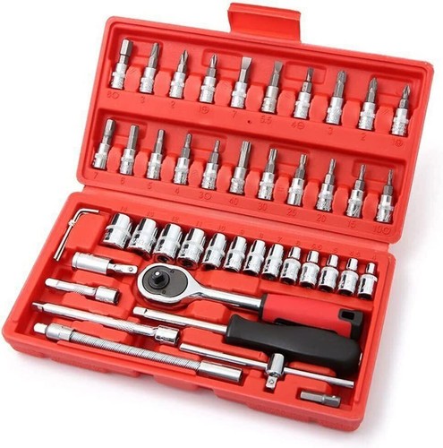Drive 46pcs metric socket - 1/4",