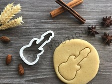 Guitar Cookie Cutter 02 | Fondant Cake Decorating | UK Seller