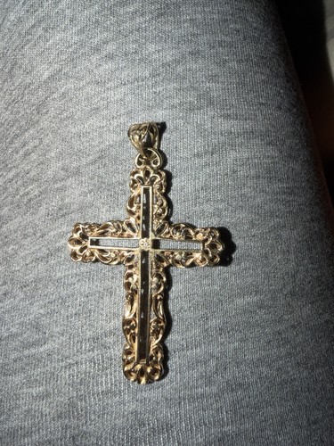 Large 9ct gold open work - large,