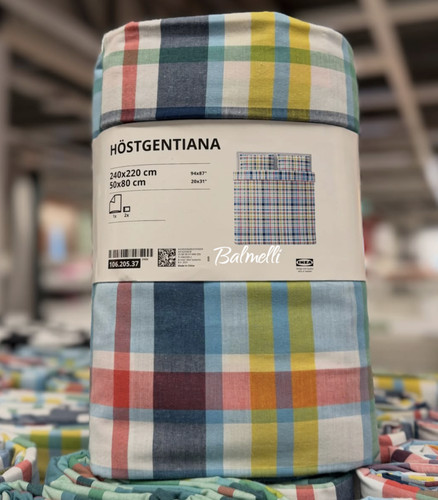 Ikea höstgentiana check - check, king