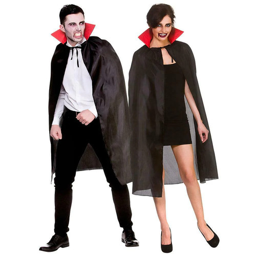 Adults black vampire cape high - vampire,
