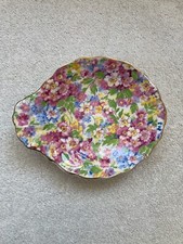 JAMES KENT CHINTZ APPLE BLOSSOM DESIGN TRINKET DISH