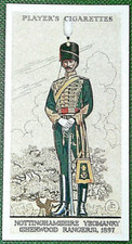 NOTTINGHAMSHIRE YEOMANRY  Sherwood Rangers  Circa 1897  Vintage 1939 Card  JE05M