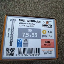50 pack Multifix Screw HECO