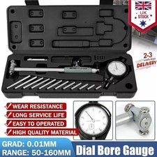 Indicator Dial Bore Gauge Cylinder Measuring Micrometer Kit 50-160mm 0.01mm UK