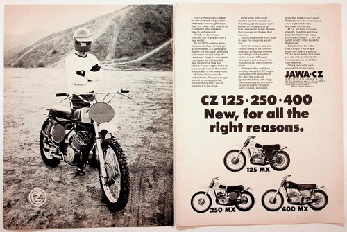 1973 motocross motorcycle - cz,