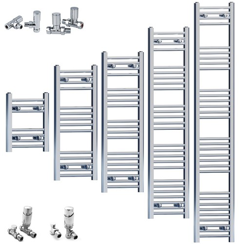 Heated towel radiator flat - heated,