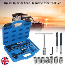 10pcs Diesel Injector Seat Cutter Tool Set For Mercedes-Benz PSA Renault Ford UK