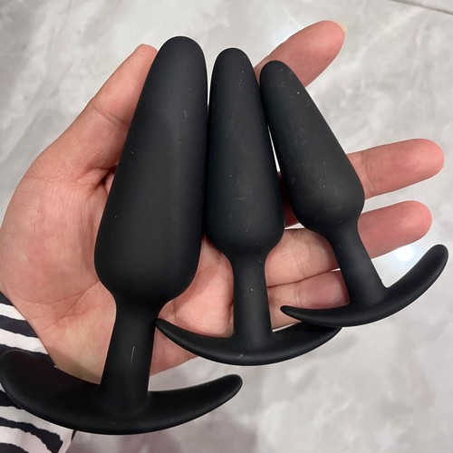 3pcs silicone anal butt - anal,