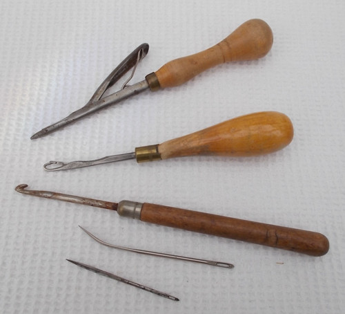 Vintage rug making tools latch - vintage,