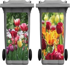 2 Pieces Tulip Wheelie Bin