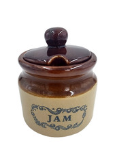 Vintage Stoneware Jam Pot &