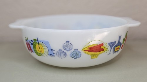 Vintage jaj pyrex fiesta round - vintage,
